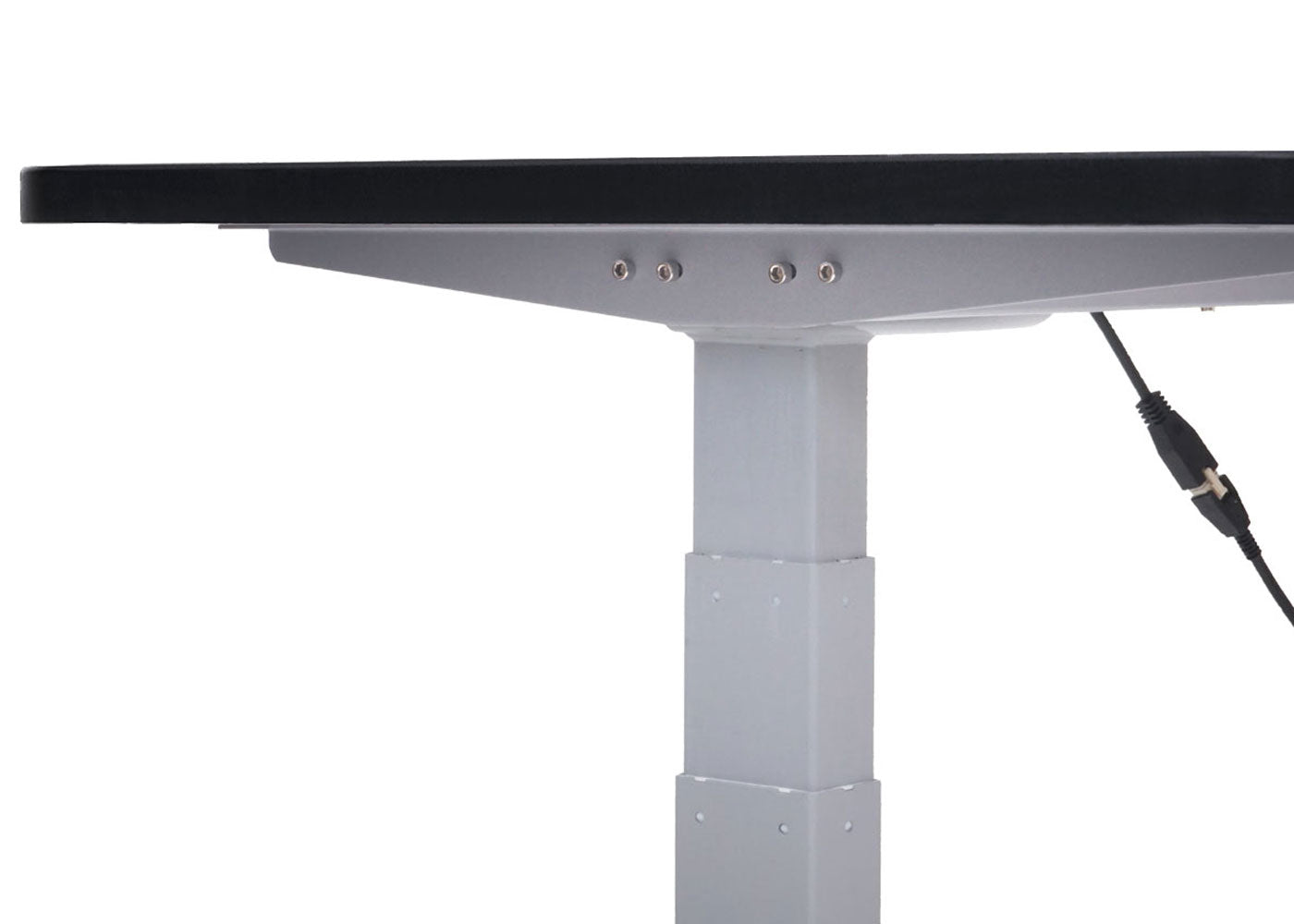 Bureau MCW-D40, computerbureau, elektrisch in hoogte verstelbaar 160x80cm 53kg MVG ~ zwart, grijs