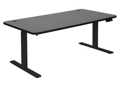Bureau MCW-D40, computerbureau, elektrisch in hoogte verstelbaar 160x80cm 53kg MVG ~ zwart, zwart
