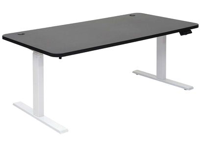 Bureau MCW-D40, computerbureau, elektrisch in hoogte verstelbaar 160x80cm 53kg MVG ~ zwart, wit