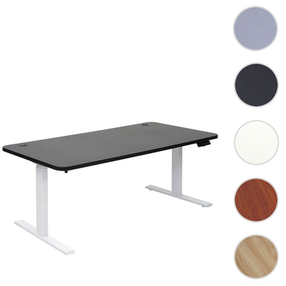 Bureau MCW-D40, computerbureau, elektrisch in hoogte verstelbaar 160x80cm 53kg MVG ~ zwart, wit