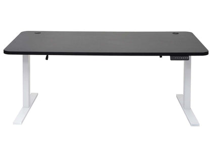 Bureau MCW-D40, computerbureau, elektrisch in hoogte verstelbaar 160x80cm 53kg MVG ~ zwart, wit
