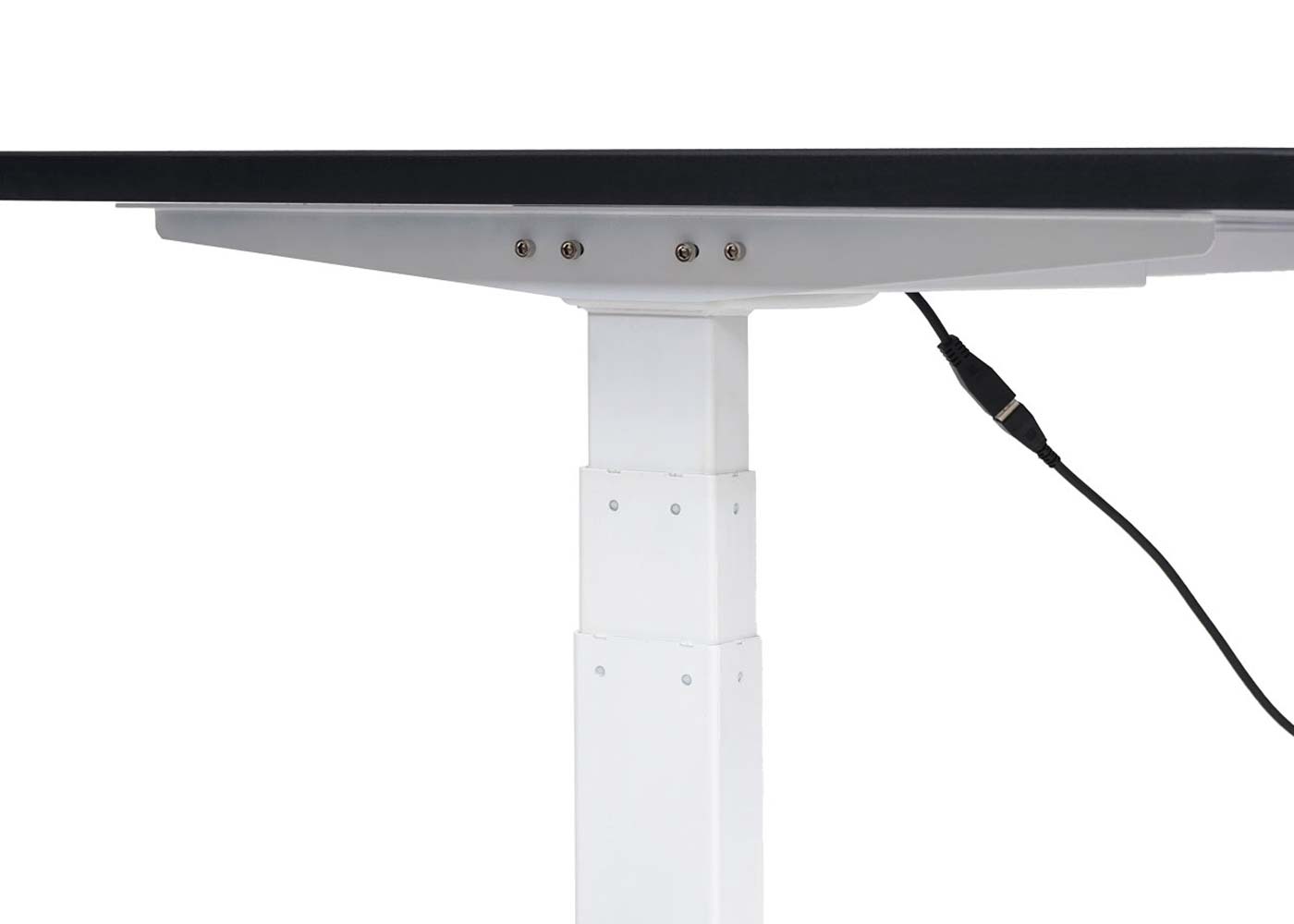 Bureau MCW-D40, computerbureau, elektrisch in hoogte verstelbaar 160x80cm 53kg MVG ~ zwart, wit