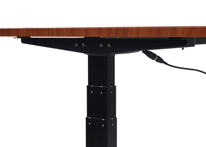 Bureau MCW-D40, computerbureau, elektrisch in hoogte verstelbaar 160x80cm 53kg MVG ~ naturel, zwart