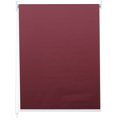 Rolgordijn MCW-D52, raamrolgordijn zijtrekgordijn, 120x230cm zonwering verduisterend ondoorzichtig ~ bordeaux