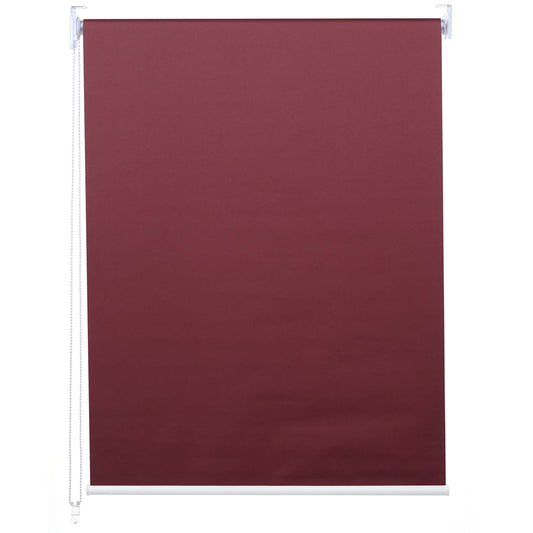 Rolgordijn MCW-D52, raamrolgordijn zijtrekgordijn, 100x230cm zonwering verduisterend ondoorzichtig ~ bordeaux