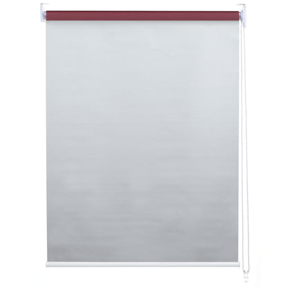 Set van 2 rolgordijnen MCW-D52, raamrolgordijn zijtrekgordijn, 120x230cm ondoorzichtige zonwering ~ bordeaux