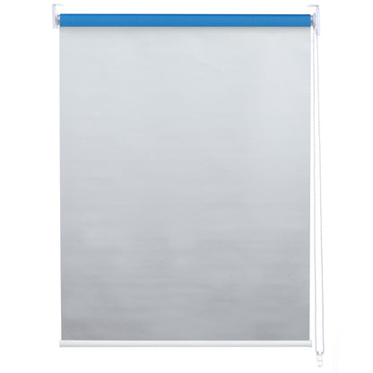 Set van 2 rolgordijnen MCW-D52, raamrolgordijn zij-trekgordijn, 120x230cm ondoorzichtige zonwering ~ blauw