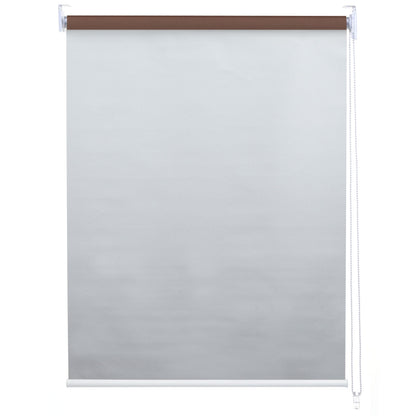 Set van 4 rolgordijnen MCW-D52, raamrolgordijn zijtrekgordijn, 120x230cm ondoorzichtige zonwering ~ bruin