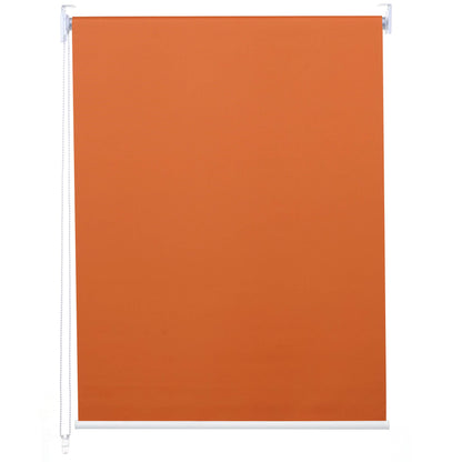 Rolgordijn MCW-D52, raamrolgordijn zijtrekgordijn, 120x230cm zonwerende verduistering ondoorzichtig ~ oranje