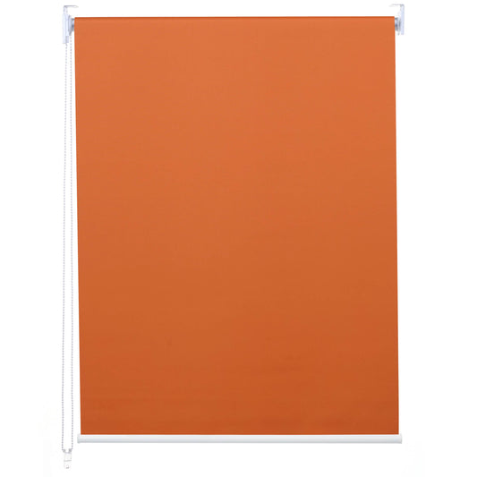 Rolgordijn MCW-D52, raamrolgordijn zijtrekgordijn, 120x230cm zonwerende verduistering ondoorzichtig ~ oranje