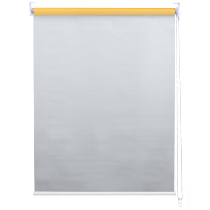 Set van 2 rolgordijnen MCW-D52, raamrolgordijn zij-trekgordijn, 120x230cm ondoorzichtige zonwering ~ geel