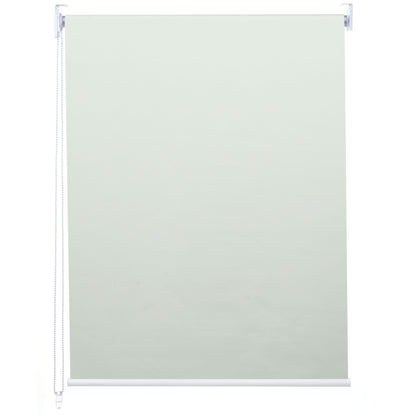 Rolgordijn MCW-D52, raamrolgordijn zijtrekgordijn, 120x230cm zonwering verduisterend ondoorzichtig ~ crème