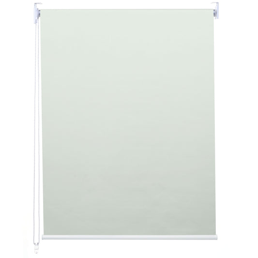 Rolgordijn MCW-D52, raamrolgordijn zijtrekgordijn, 120x230cm zonwering verduisterend ondoorzichtig ~ crème