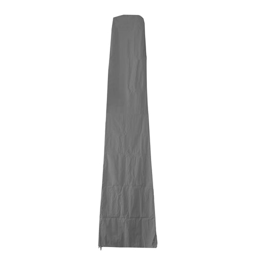 Beschermhoes 370cm voor 5x5m marktparasol MCW-D20, hoes met rits ~ antraciet