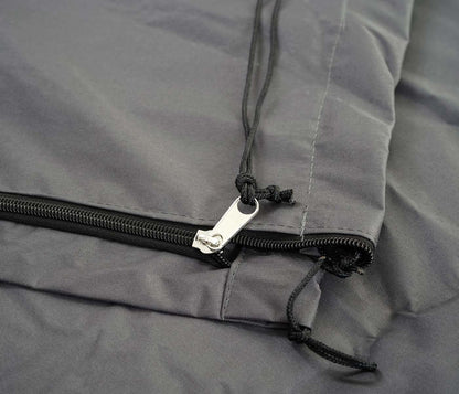 Beschermhoes 370cm voor 5x5m marktparasol MCW-D20, hoes met rits ~ antraciet