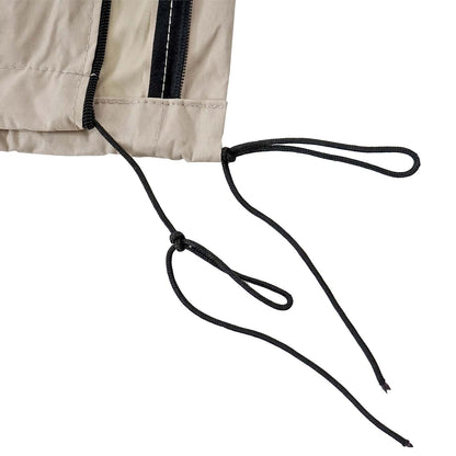 Beschermhoes 370cm voor 5x5m marktparasol MCW-D20, hoes met rits ~ crème