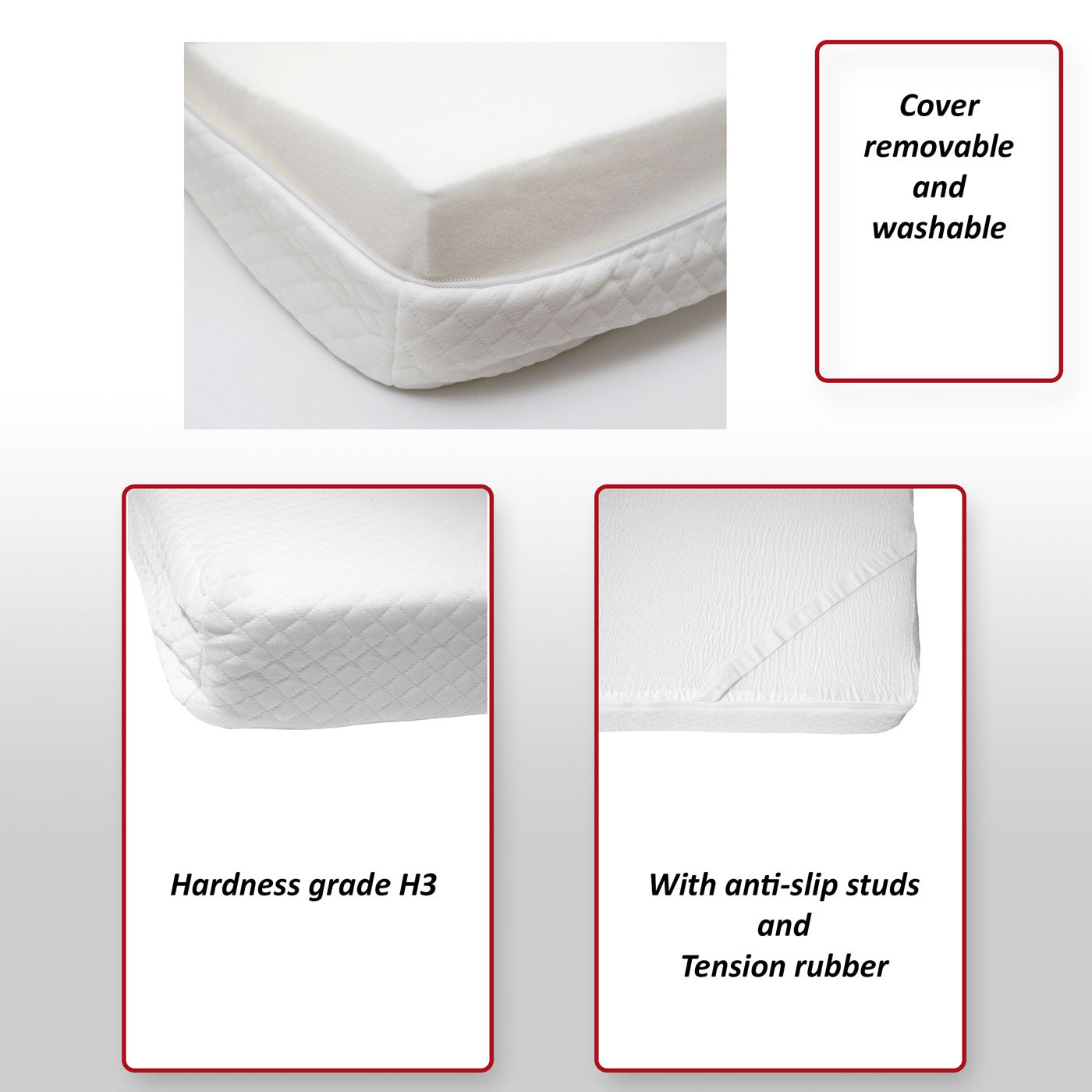 6cm traagschuim matras topper MCW-E63, topper matras topper matrasbeschermer ~ 140x200cm visco foam