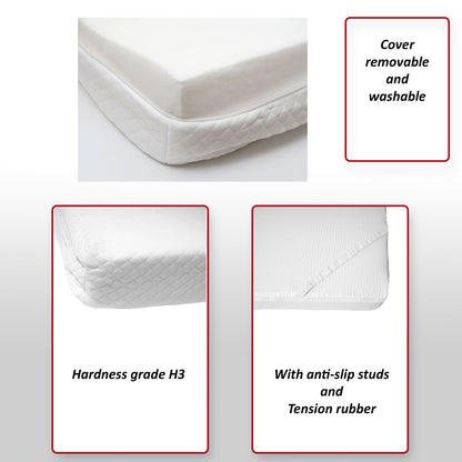 6cm traagschuim matras topper MCW-E63, topper matras topper matrasbeschermer ~ 140x200cm visco foam