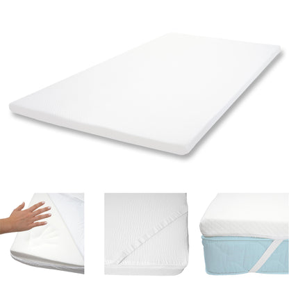6cm traagschuim matras topper MCW-E63, topper matras topper matrasbeschermer ~ 140x200cm visco foam