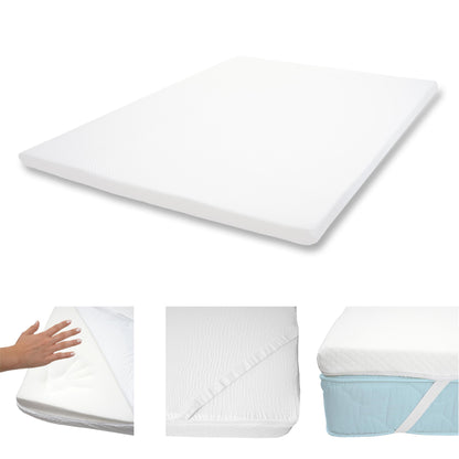 6cm traagschuim matras topper MCW-E63, topper matras topper matrasbeschermer ~ 180x200cm visco foam