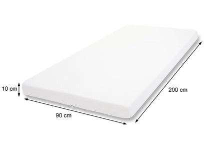 10cm koudschuim matras topper MCW-E63, topper matras topper matrasbeschermer ~ 90x200cm