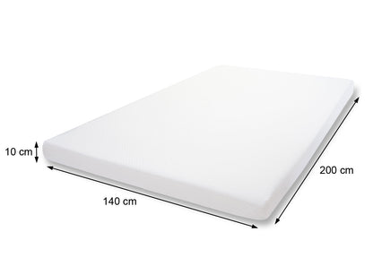 10cm koudschuim matras topper MCW-E63, topper matras topper matrasbeschermer ~ 140x200cm