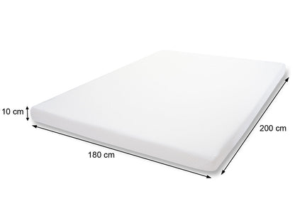 10cm koudschuim matras topper MCW-E63, topper matras topper matrasbeschermer ~ 180x200cm