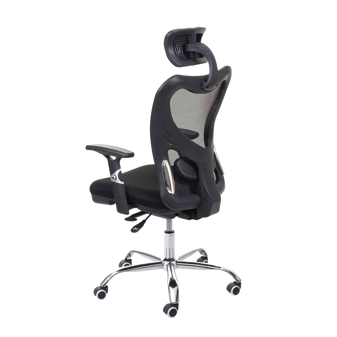 Bureaustoel MCW-F13, bureaustoel draaistoel, schuiffunctie 150kg belastbaar stof/textiel ~ zwart