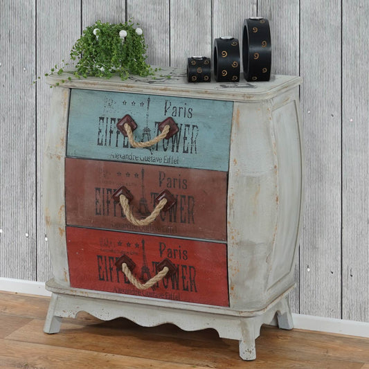 Leiria ladekast Shabby-look kast, vintage, 74x70x36cm