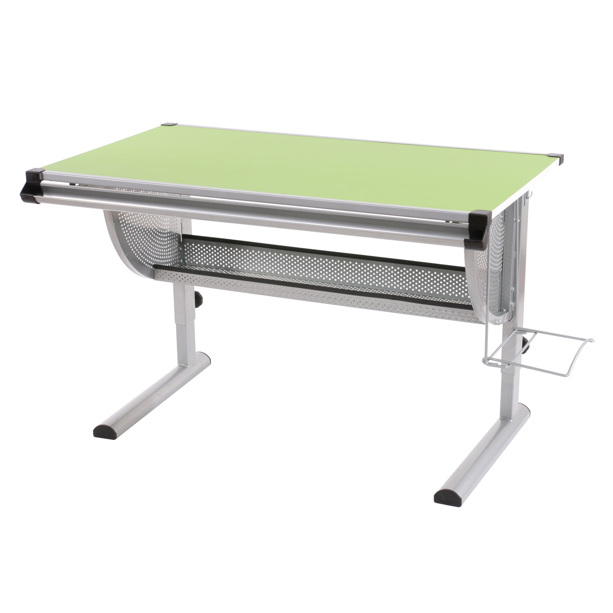 Bureau voor kinderen/jongeren Bureau voor scholen Bureau voor kantoren Oxford, in hoogte verstelbaar, kantelbaar ~ groen