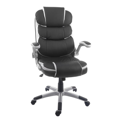 Bureaustoel MCW-F80, bureaustoel, directiedraaistoel, kunstleer ~ zwart
