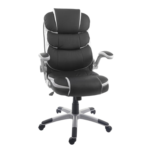 Bureaustoel MCW-F80, bureaustoel, directiedraaistoel, kunstleer ~ zwart