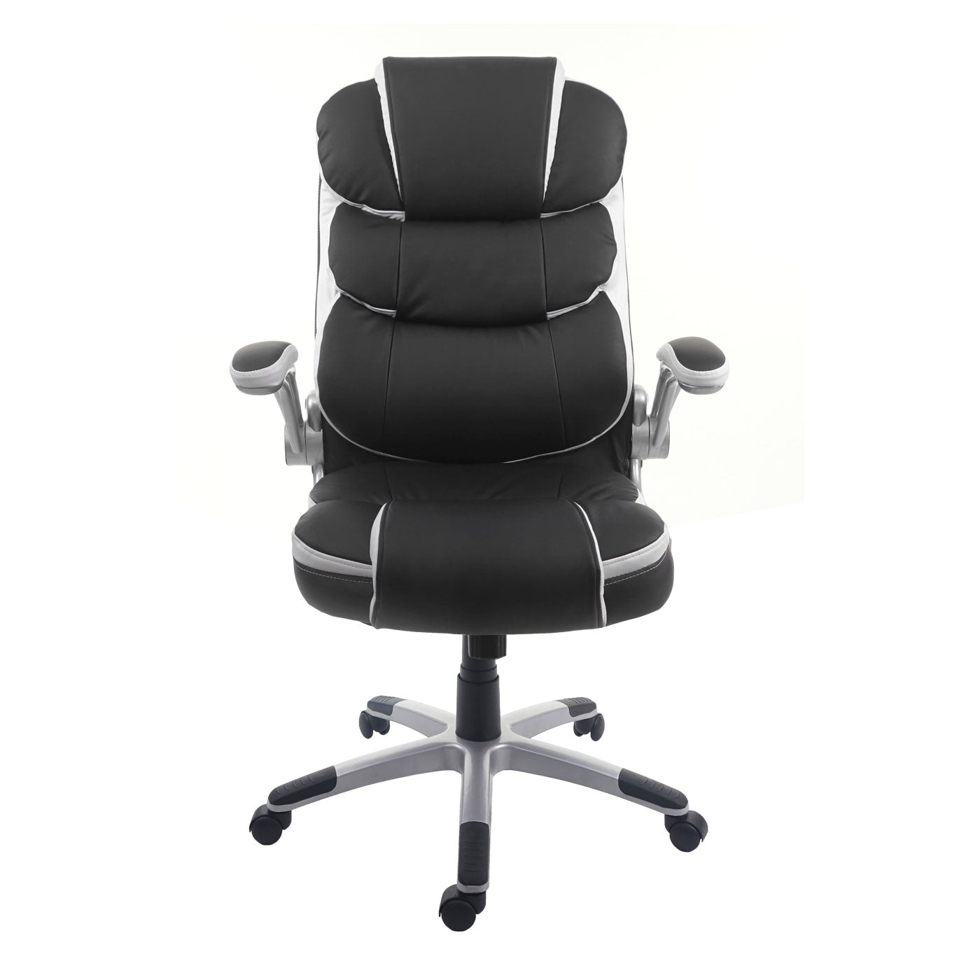 Bureaustoel MCW-F80, bureaustoel, directiedraaistoel, kunstleer ~ zwart