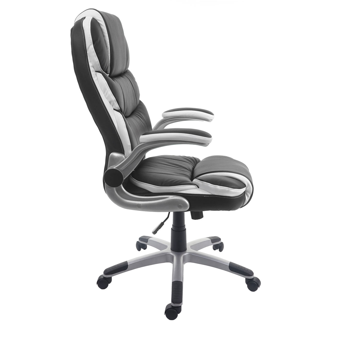Bureaustoel MCW-F80, bureaustoel, directiedraaistoel, kunstleer ~ zwart