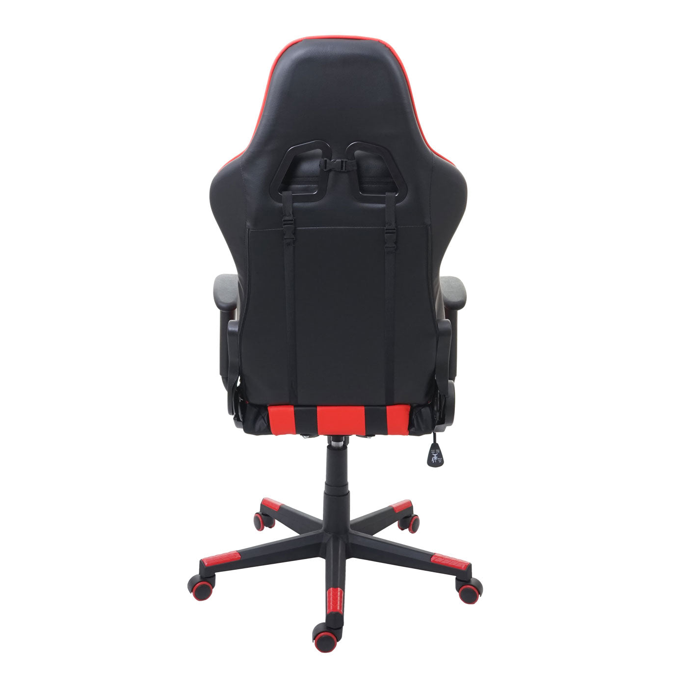 Bureaustoel MCW-F84, bureaustoel gamestoel directiedraaistoel, kunstleer ~ zwart/rood