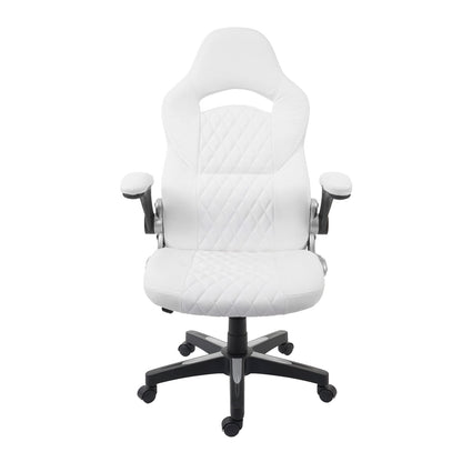 Bureaustoel MCW-F87, bureaustoel directiedraaistoel, kunstleer ~ wit