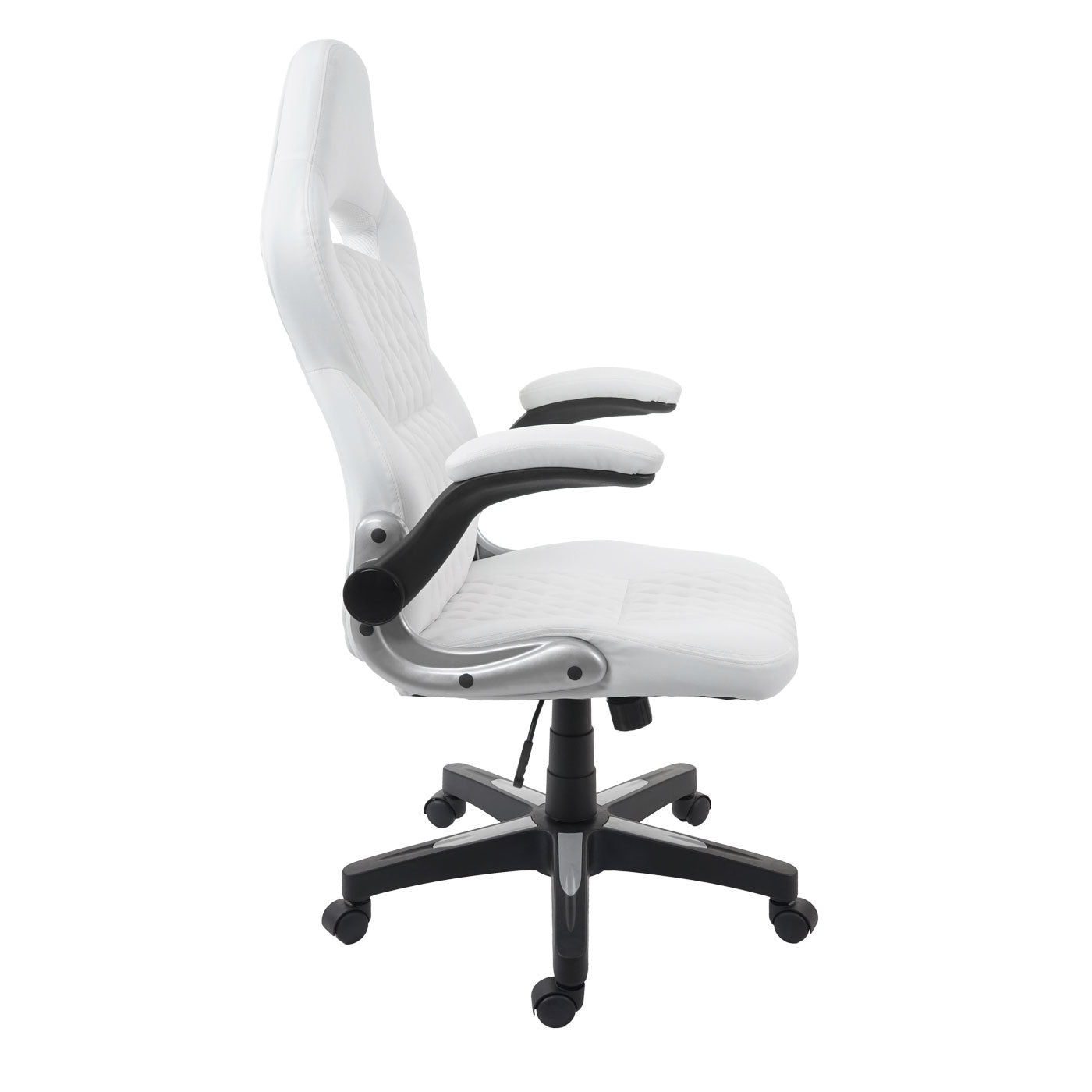 Bureaustoel MCW-F87, bureaustoel directiedraaistoel, kunstleer ~ wit
