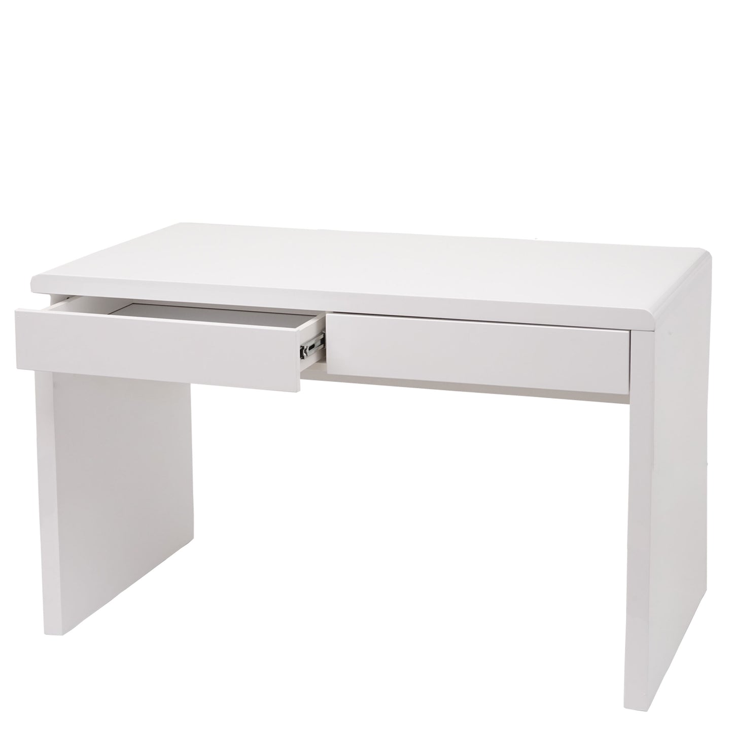 Bureau MCW-G51, bureau computer computer bureau, hoogglans wit ~ 100x60cm