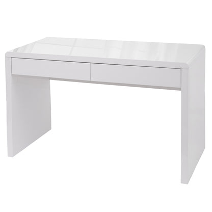 Bureau MCW-G51, bureau computer computer bureau, hoogglans wit ~ 120x60cm