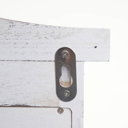 Wandspiegel Badkamerspiegel Badkamerspiegel venster met luiken, 71x46x5cm ~ shabby white