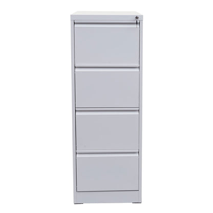 Hangmappenkast MCW-H16, archiefkast stalen kantoorkast, formaat Legal + A4 afsluitbaar 134x46x62cm ~ wit