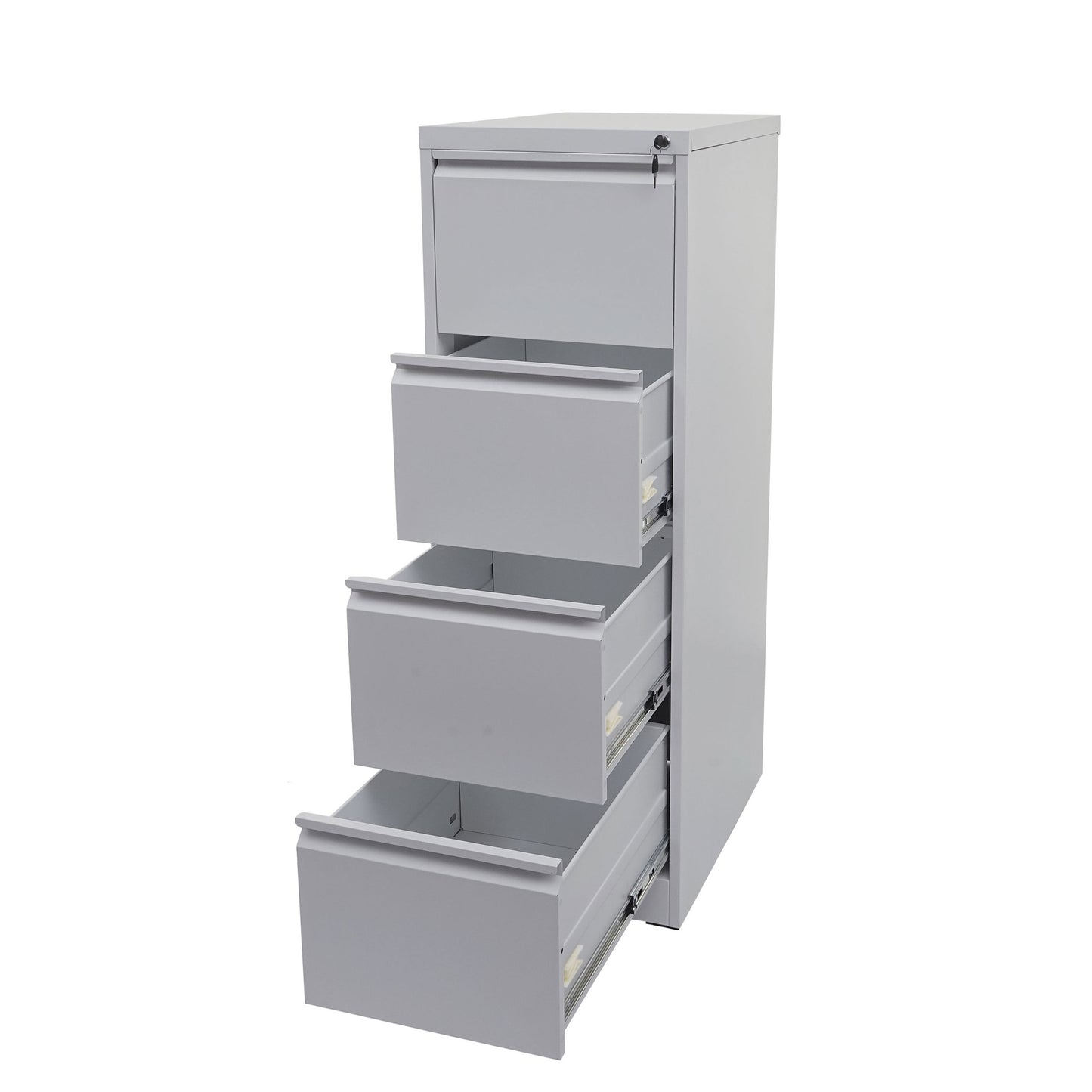 Hangmappenkast MCW-H16, archiefkast stalen kantoorkast, formaat Legal + A4 afsluitbaar 134x46x62cm ~ grijs