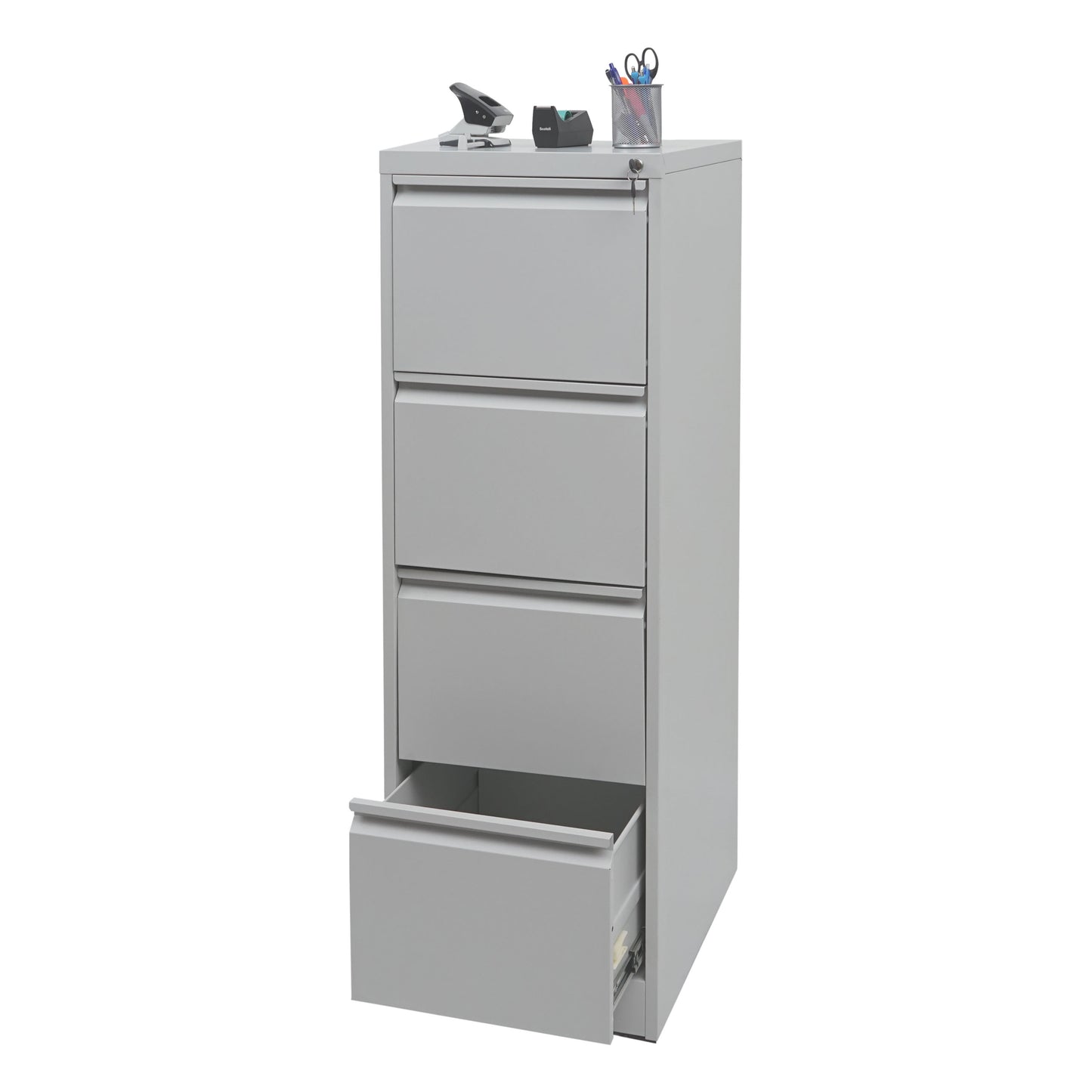 Hangmappenkast MCW-H16, archiefkast stalen kantoorkast, formaat Legal + A4 afsluitbaar 134x46x62cm ~ grijs