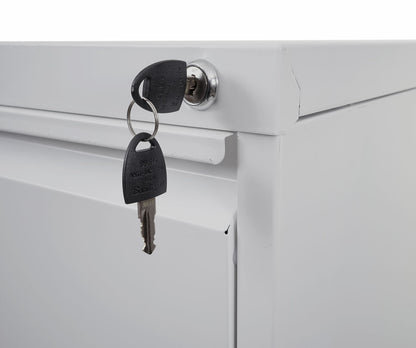Hangmappenkast MCW-H16, archiefkast stalen kantoorkast, formaat Legal + A4 afsluitbaar 134x46x62cm ~ grijs