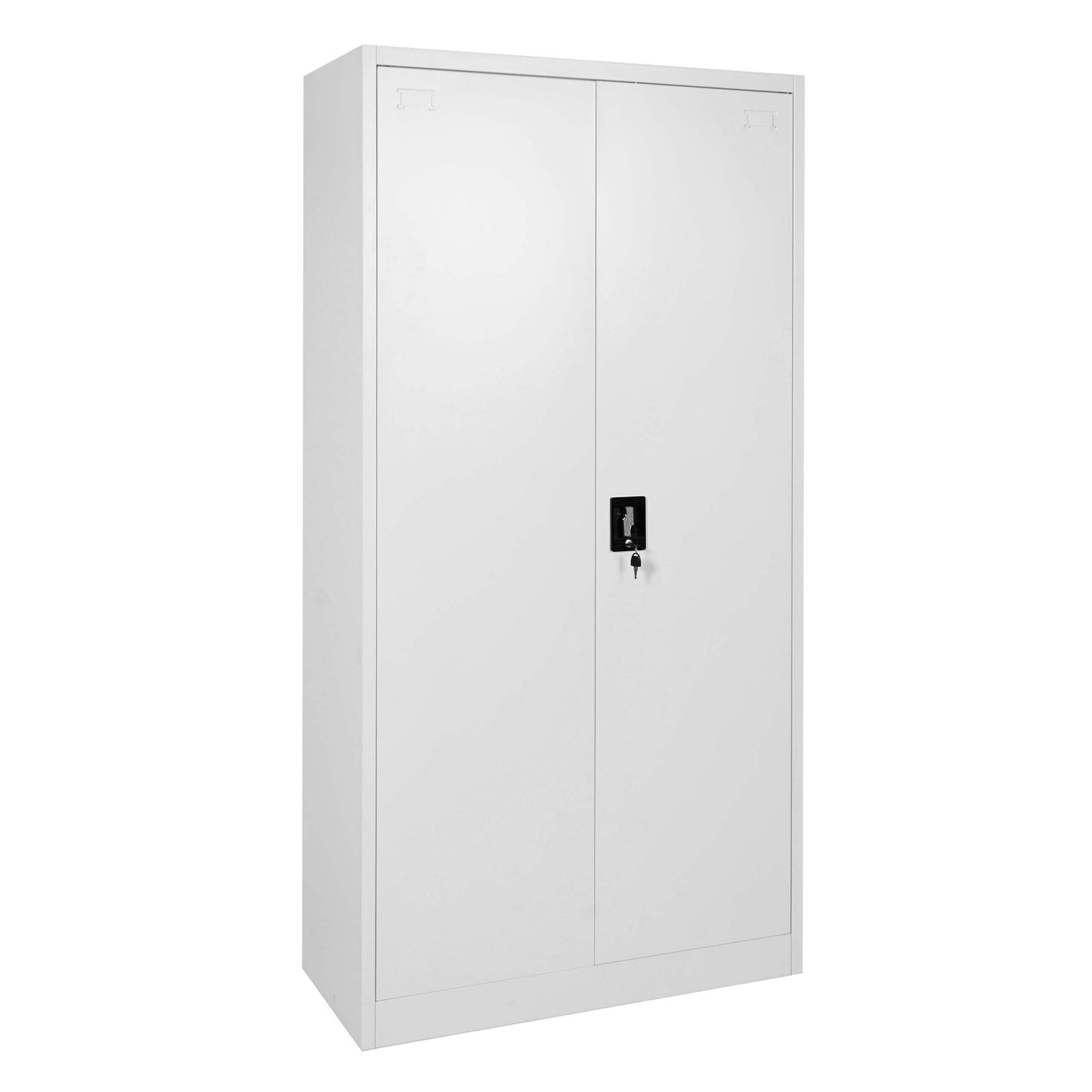 Dossierkast MCW-H17, stalen kast Kantoorkast Kast, 2 deuren afsluitbaar metaal ~ 185x90x40cm grijs