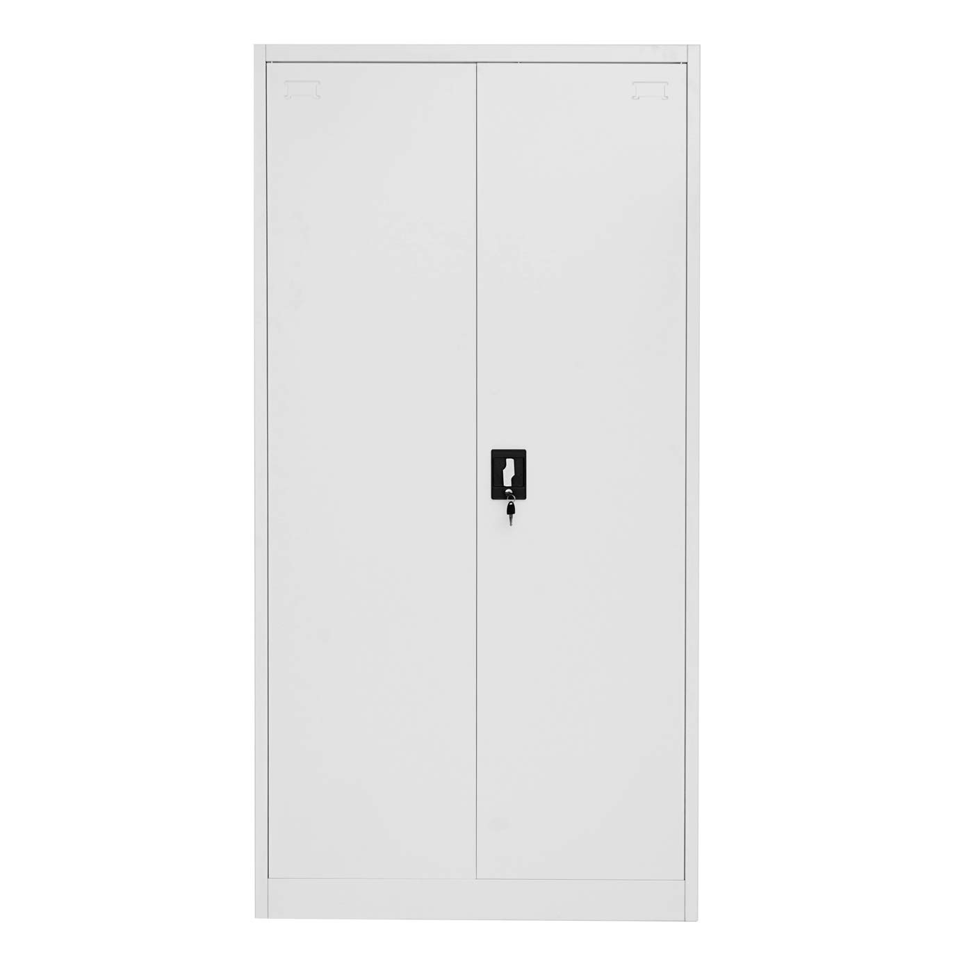 Dossierkast MCW-H17, stalen kast Kantoorkast Kast, 2 deuren afsluitbaar metaal ~ 185x90x40cm grijs