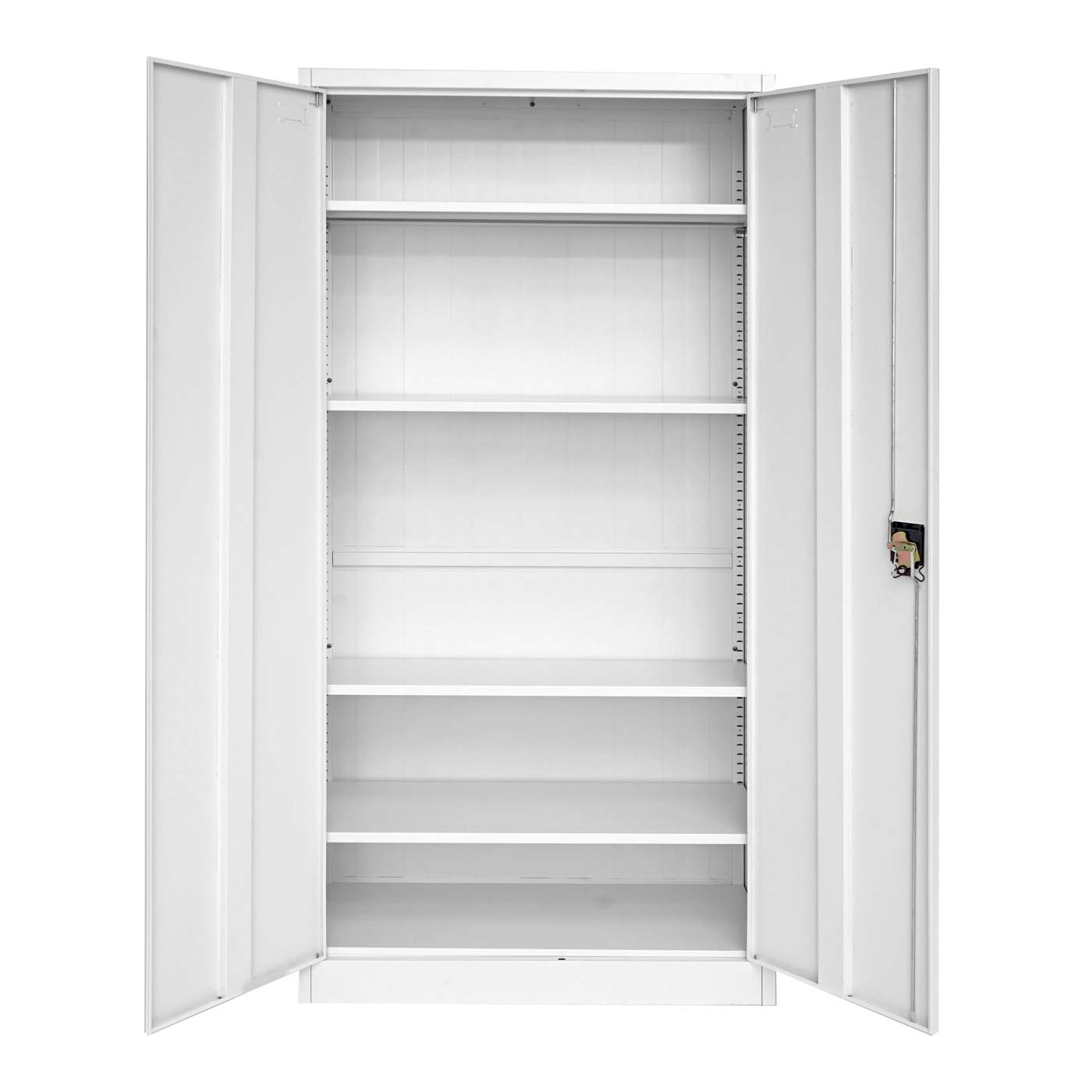 Dossierkast MCW-H17, stalen kast Kantoorkast Kast, 2 deuren afsluitbaar metaal ~ 185x90x40cm grijs