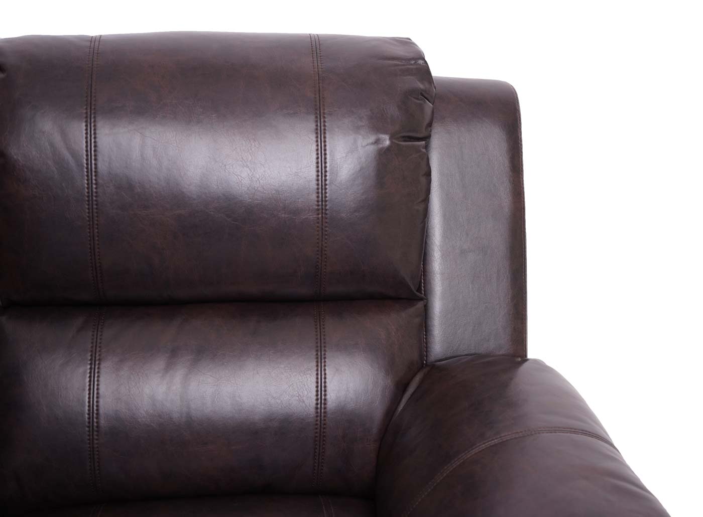 2-zits bioscoopfauteuil MCW-H29, relaxfauteuil TV-fauteuil 2-zits bank, bekerhouder Soft Touch kunstleer MVG ~ bruin