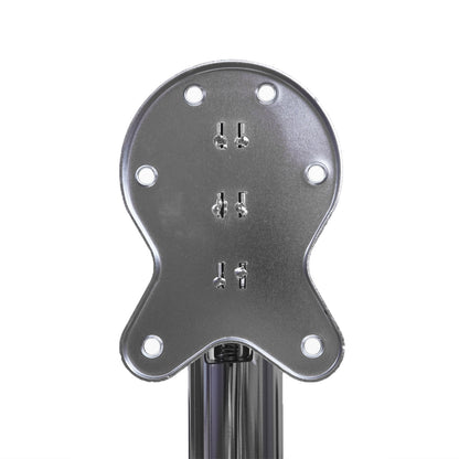 Set van 4 tafelpoten MCW-H34, voor bureau eettafel tafelonderstel, opvouwbaar 72cm ~ roestvrij staal look