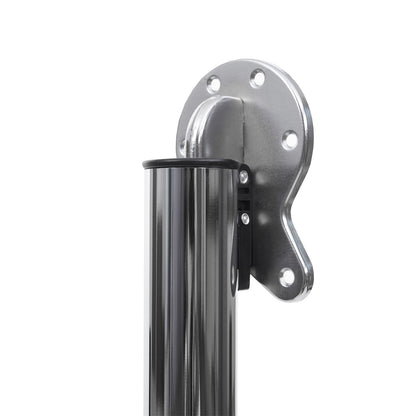 Set van 4 tafelpoten MCW-H34, voor bureau eettafel tafelonderstel, opvouwbaar 72cm ~ roestvrij staal look